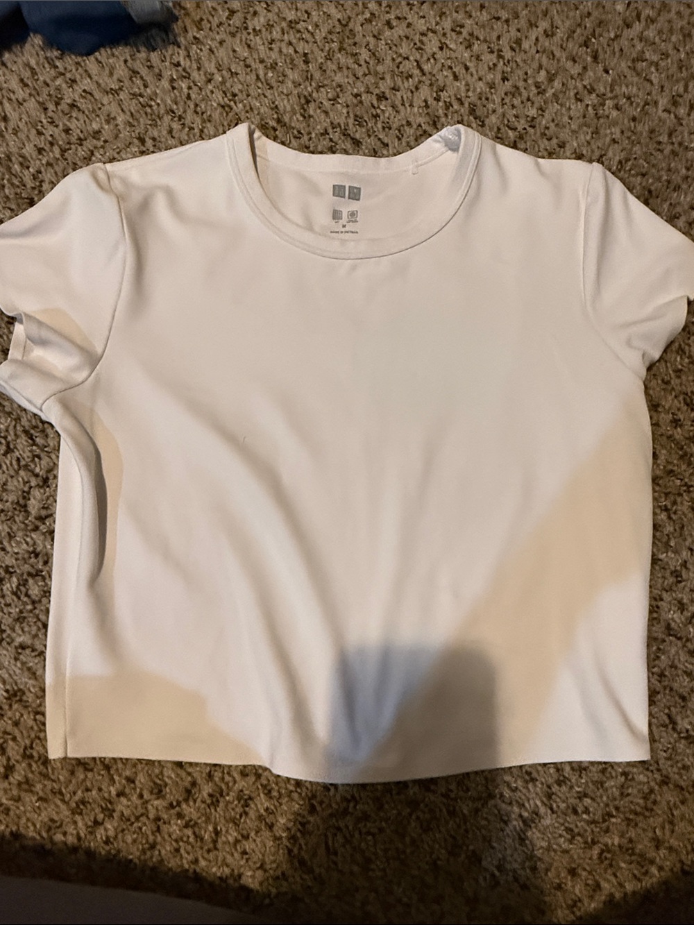 Uniqlo White Crewneck Short Sleeve Tee